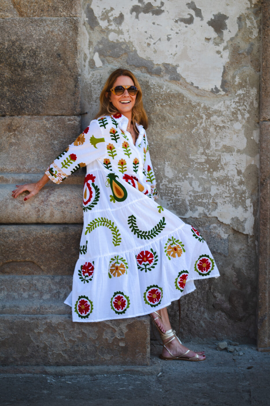 Ensaio Mariana — vestido branco floral